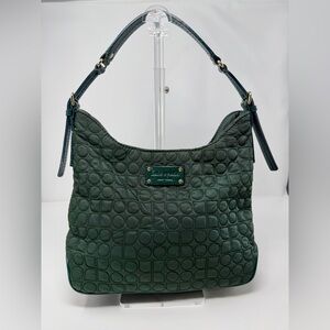 Kate Spade Vintage Quilted Green Shoulder Bag EUC